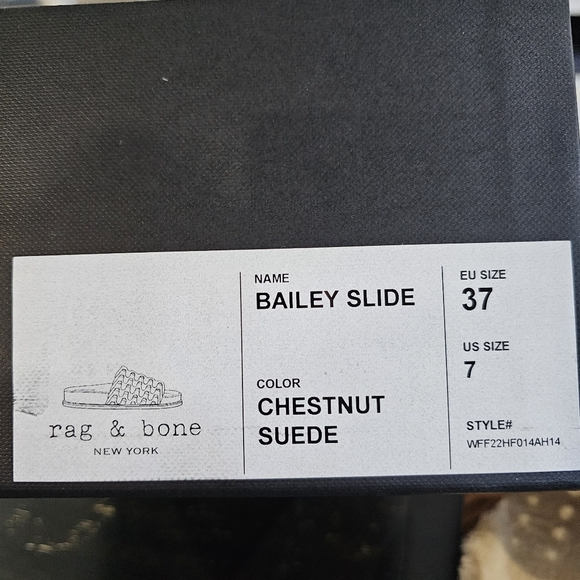 rag & bone Bailey Suede Sherpa-Lined Slides - Picture 9 of 14